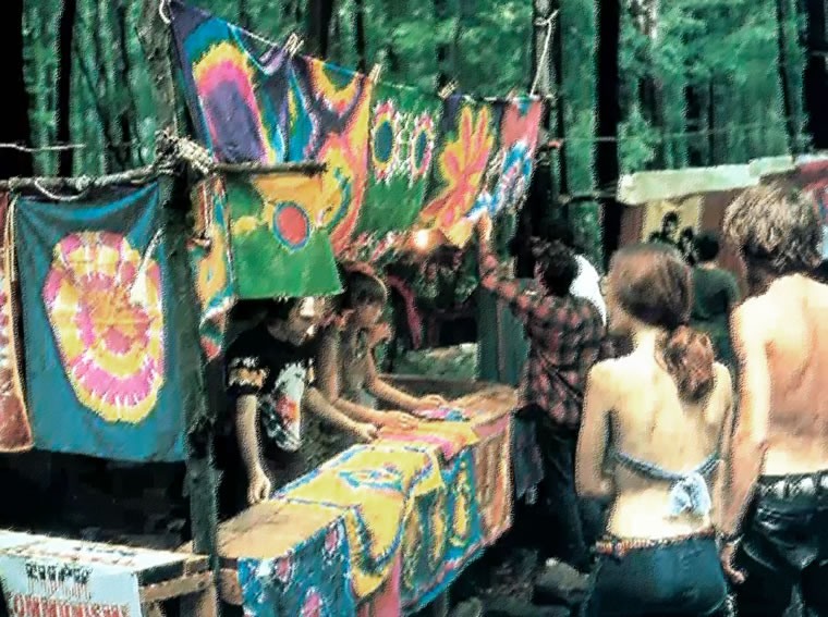 Scene from the 1969 Woodstock Music and Arts Festival, White Lake, Bethel, NY.