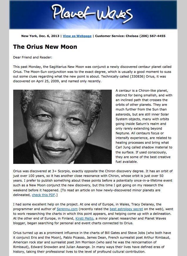 Members, check your inboxes soon. If you have not signed up for membership yet, see below for info on our twice-weekly emailed astrology service containing premium content.