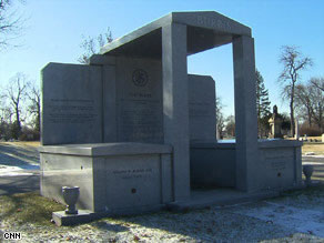 Roland Burris has erected a mausoleum listing his accompishments in Chicago's Oak Woods Cemetery. Roland Burris has erected a mausoleum listing his accompishments in Chicago's Oak Woods Cemetery.