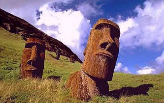 Easter Island is home of these mysterious monoliths, as well as the creation god Makemake. Photo by Cliff Wassman.