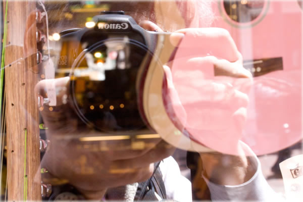 Photographing into the Future.  Photo by Eric Francis.