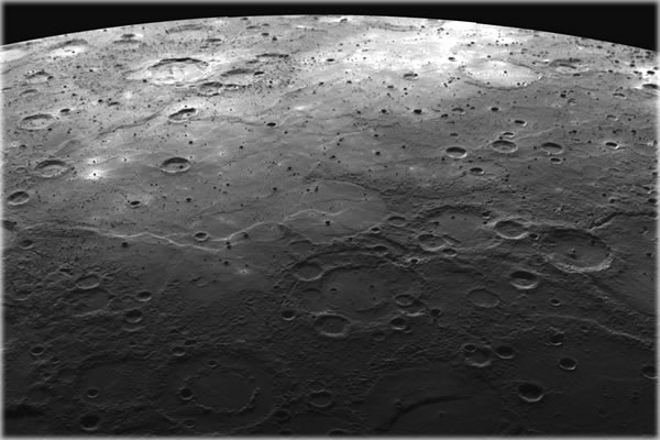 Volcanic Terrain on Mercury Credit: MESSENGER, NASA, JHU APL, CIW.