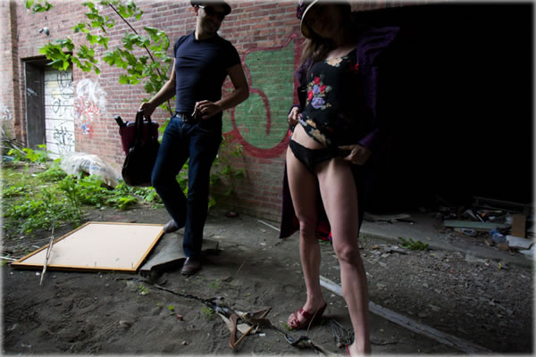 Behind a Vaudeville House. Photo by Eric Francis / Book of Blue.