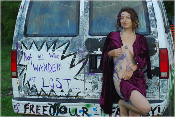 Not all who wander are lost. Photo of Heather Fae Speaker; photographer unknown. 