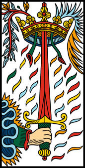 Ace of Swords - Tarot de Marseille by Camoin and Jodorowsky Ace of Swords - Tarot de Marseille by Camoin and Jodorowsky