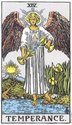 Temperance - RWS Tarot deck.