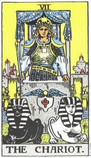 The Chariot - RWS Tarot deck.