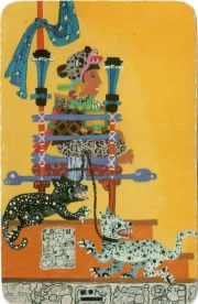 The Warrior - Xultun Tarot deck.