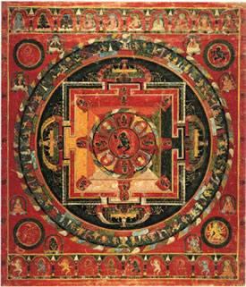 Example of 16th century Buddhist mandala. Example of 16th century Buddhist mandala.
