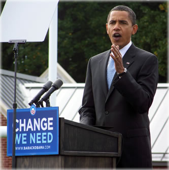obamaabingtonpa Barack Obama speaking at a campaign rally in Abington, PA. Image courtesy of Wikipedia.