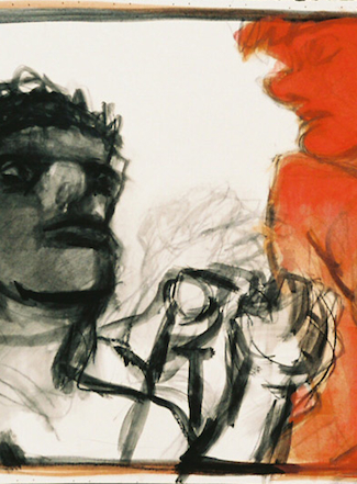 Detail from Red Shiva by Steve Engle