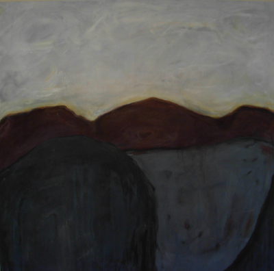 Landscape in Grey & Brown by Stacy Bergener