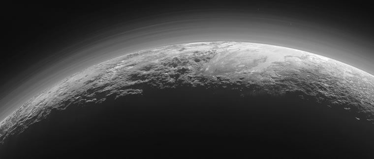 Pluto as seen from New Horizons spacecraft.