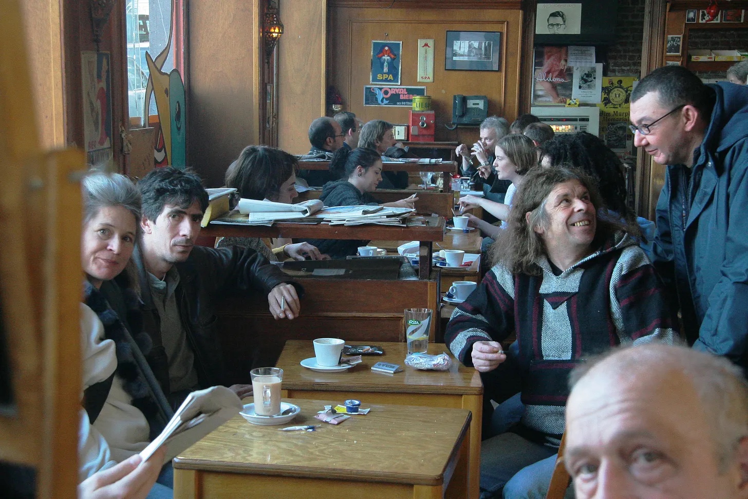 Scene in a Brussels cafe in 2006